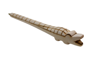 Hand-made crocodile pencil